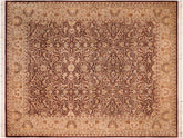 handmade Traditional Regular Brown Green Hand Knotted RECTANGLE 100% WOOL area rug 8x10